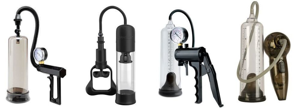 Types of vacuum pumps for penis enlargement